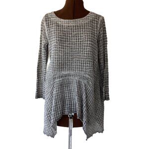 Grey Waffle Textured Top